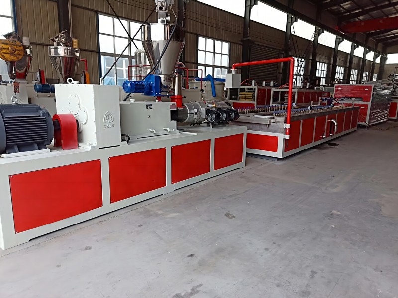 Yongte's PVC Marble Wall Panel Making Machine running in Vietnam