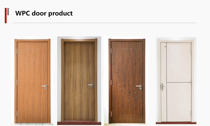 What are the surface treatment methods for WPC doors?