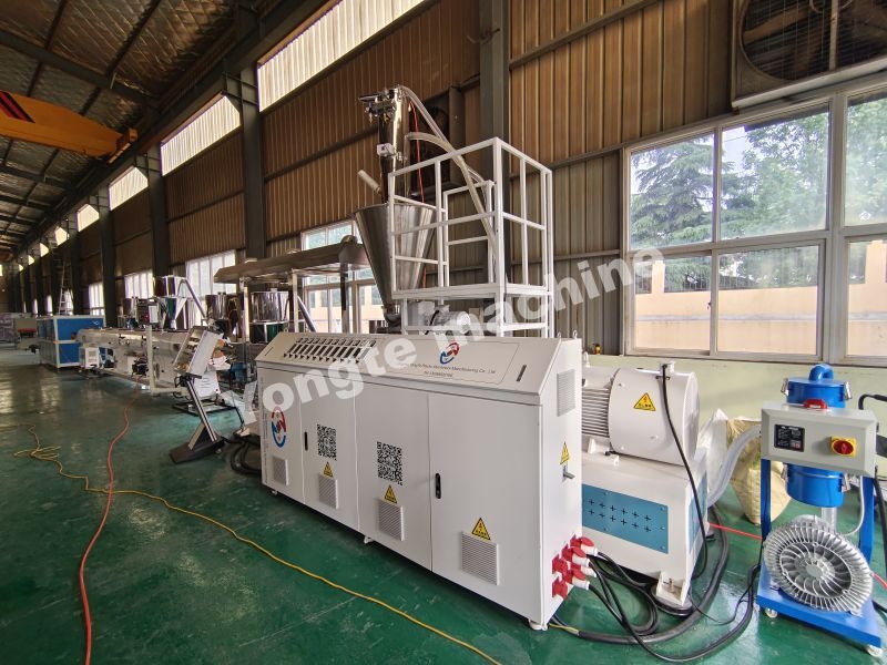 Graphene plastic composite conductive pipe production machine