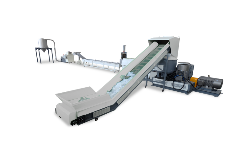 PP PE Plastic Film Granulating Machine