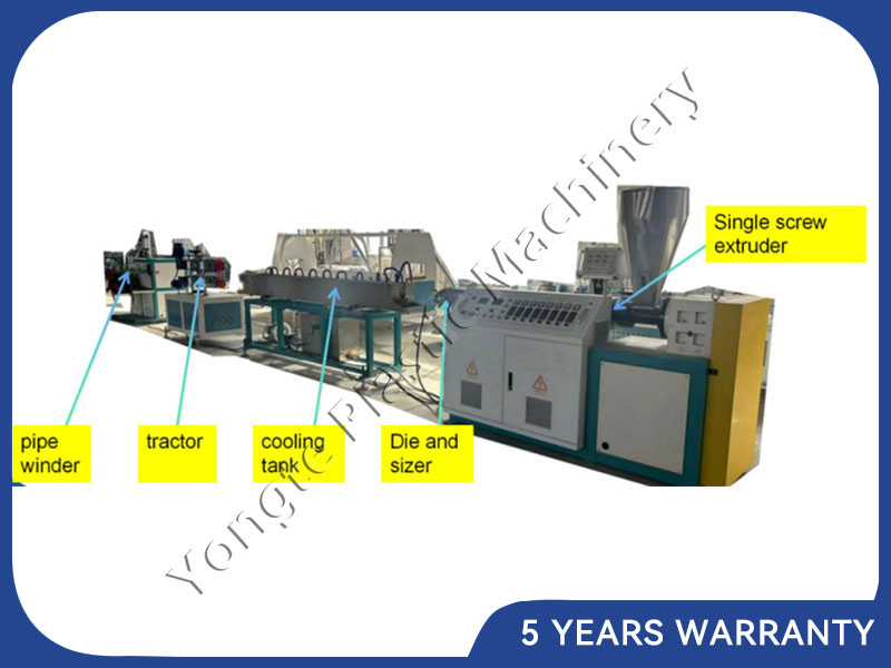 Rubber seepage hose making machine